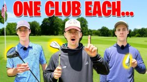 Can We Break Par With ONE Golf Club?? (w/ Twin Tour Golf)