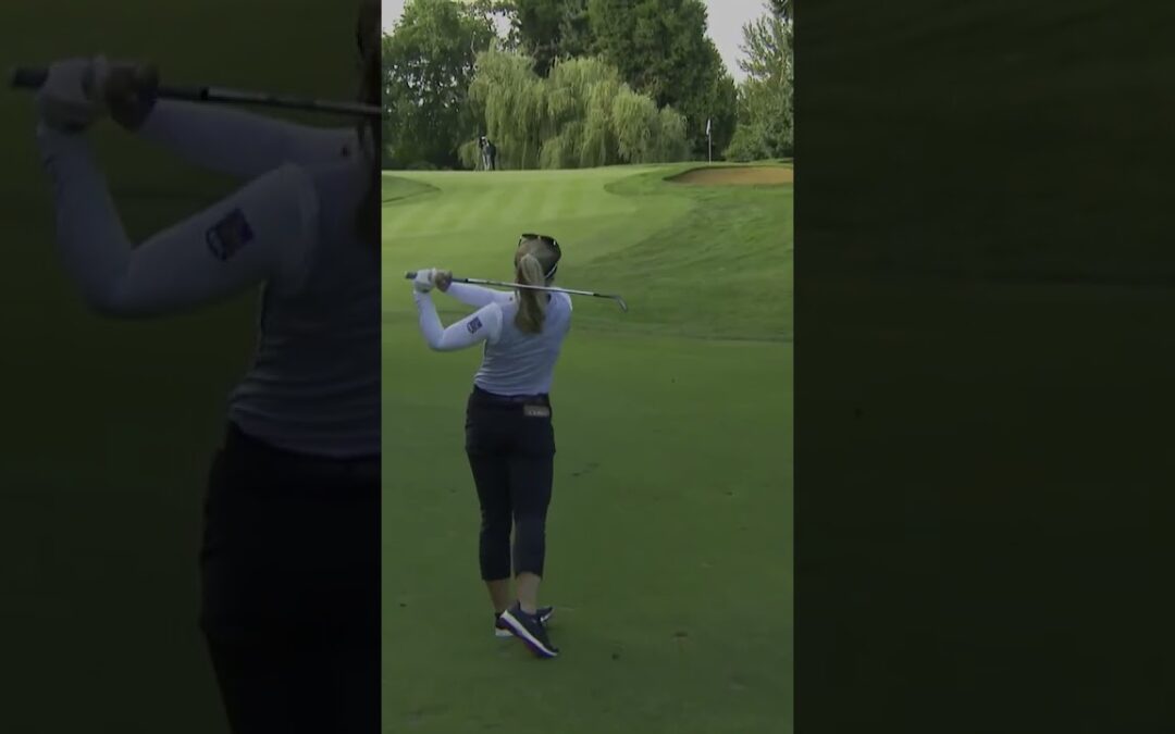 Brooke Henderson with an absolute dart to kick off Round 1 🎯