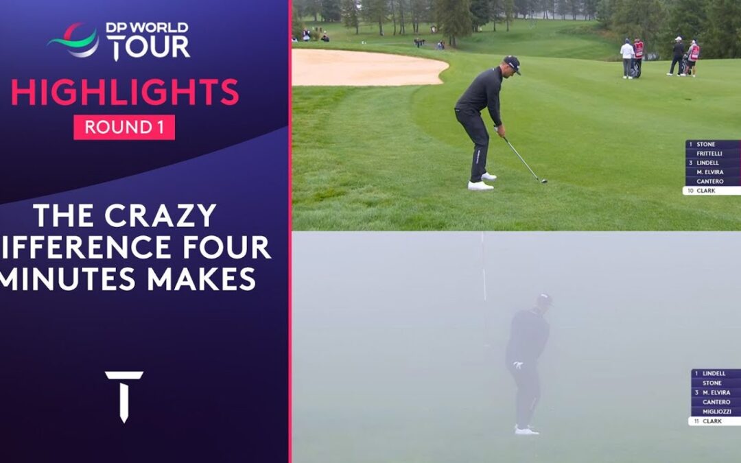 Crazy Fog Causes Major Delays | Round 1 Highlights | 2025 Omega European Masters