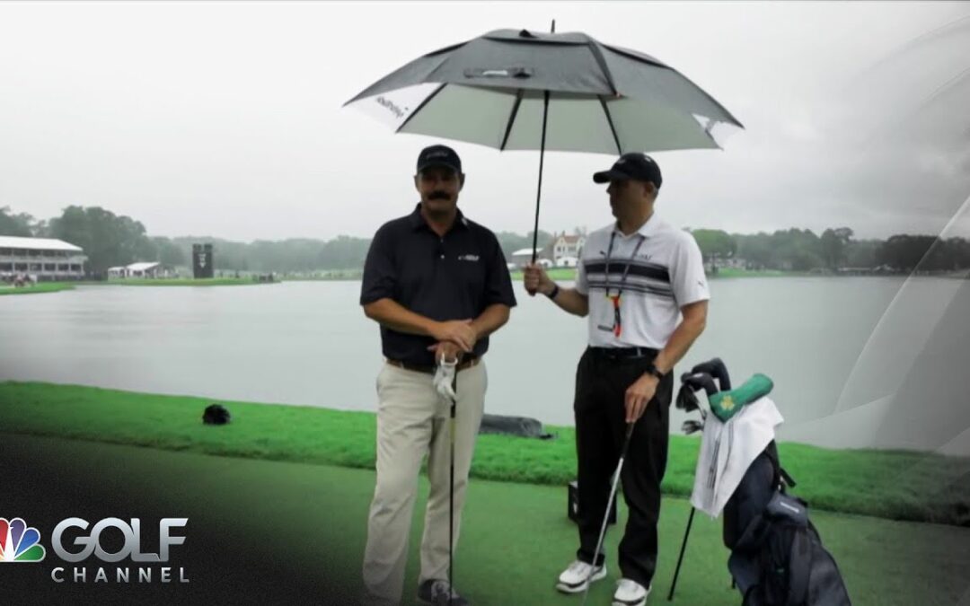 Johnson Wagner plays 15th hole at rainy East Lake Golf Course | Golf Channel