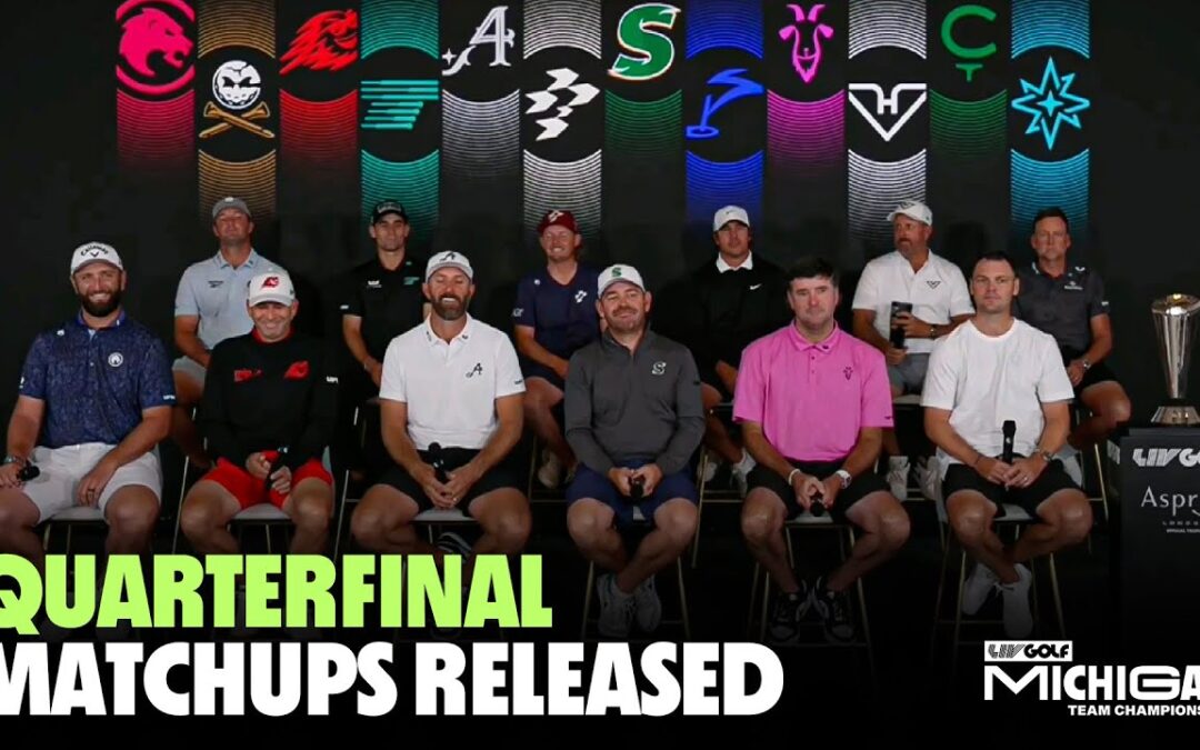 LIV Golf Michigan Team Championship 2025 Quarterfinal Matchups Released – Captain’s Press Conference