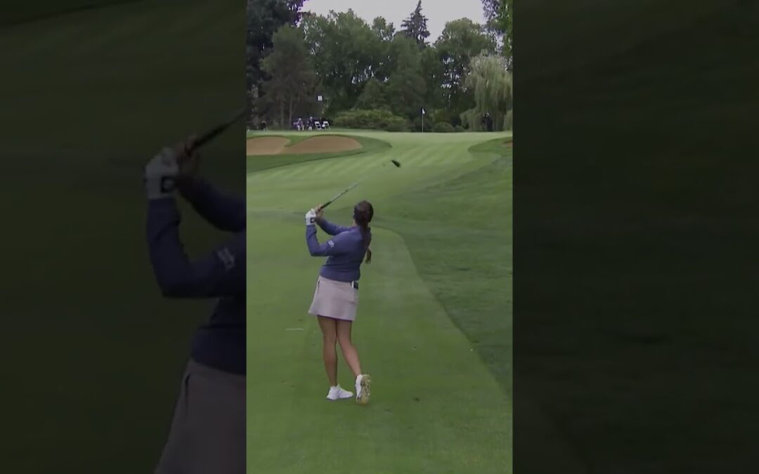 Linn Grant knocks one close from the first cut of rough 🙌