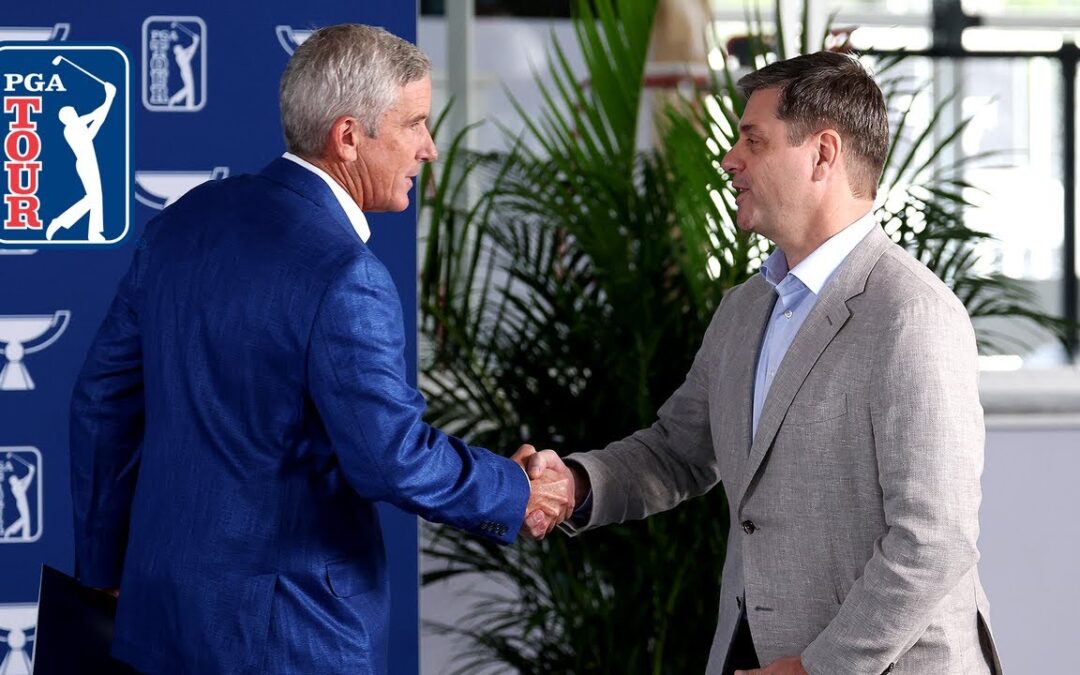 PGA TOUR Commissioner Jay Monahan & CEO Brian Rolapp press conference at the TOUR Championship