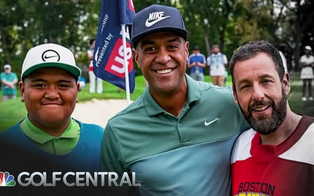 Tony Finau: ‘Extremely special’ being on Happy Gilmore 2 set with son | Golf Central | Golf Channel