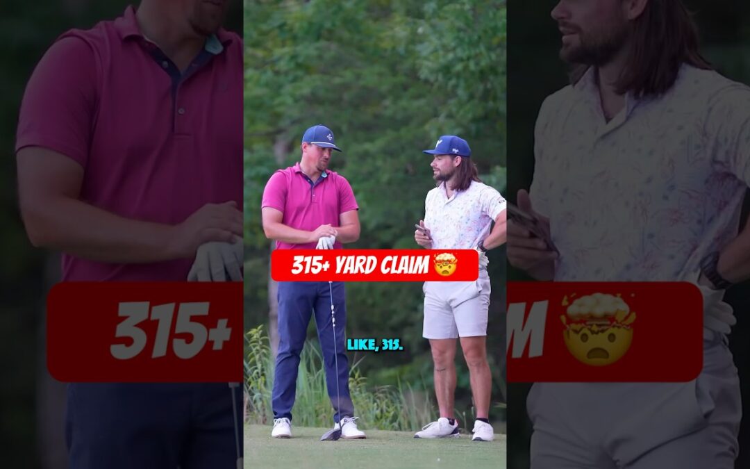 He claimed to hit his DRIVER OVER 315 YARDS 🤯
