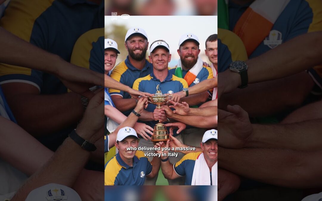 Team Europe Captain Donald’s PICKS ARE IN….👀